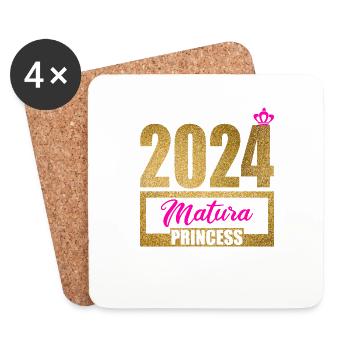 Matura Jeunes Filles Femmes et Hommes Matura 2024 - Dessous de verre (lot de 4) - blanc - Devant