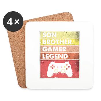Cadeaux de jeu pour les adolescents de 8 à 16 ans - Dessous de verre (lot de 4) - blanc - Devant