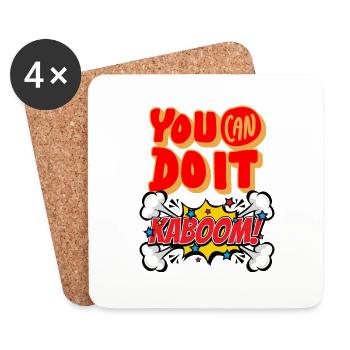 You Can Do Go - Coasters (set of 4) - white - Front