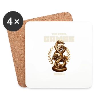 The Rebel Games begin - Coasters (set of 4) - white - Front