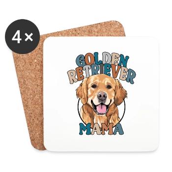 Golden Retriever Mom Dogs Dog Wilsigns - Coasters (set of 4) - white - Front