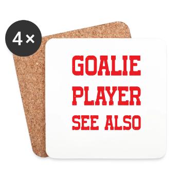 Goalie Gear Goalkeeper Definition 12 - Untersetzer (4er-Set) - Weiß - Vorne