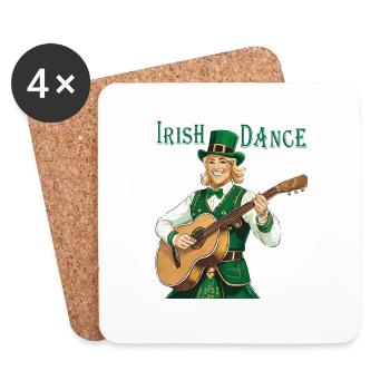 IRISH DANCE - Coasters (set of 4) - white - Front