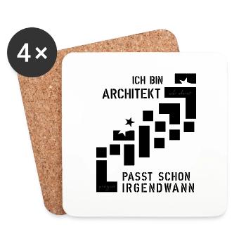 Architect - Coasters (set of 4) - white - Front