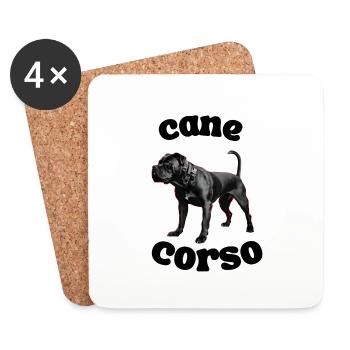 Cane Corso - Untersetzer (4er-Set) - Weiß - Vorne