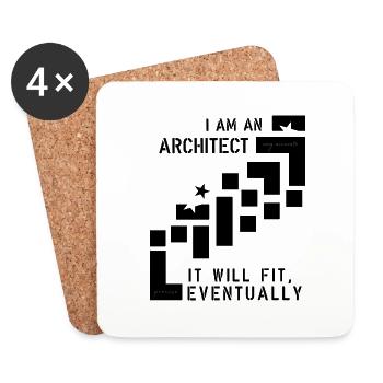 Architect - Coasters (set of 4) - white - Front
