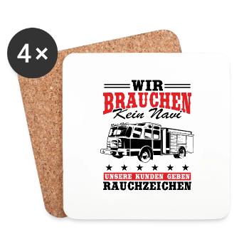 We don't need to give sat nav to our customers - Coasters (set of 4) - white - Front
