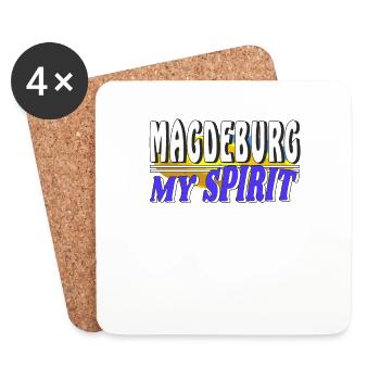 MAGDEBURG MY SPIRIT - Coasters (set of 4) - white - Front