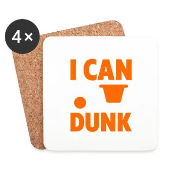 I Can Dunk 2 - Untersetzer (4er-Set) - Weiß - Vorne
