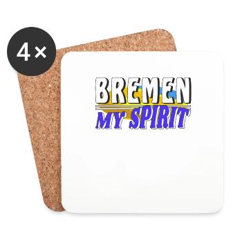 BREMEN MY SPIRIT - Coasters (set of 4) - white - Front
