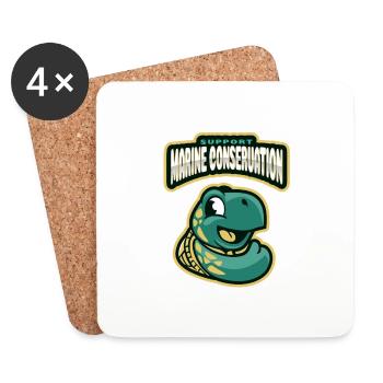 Marine Conservation - Coasters (set of 4) - white - Front