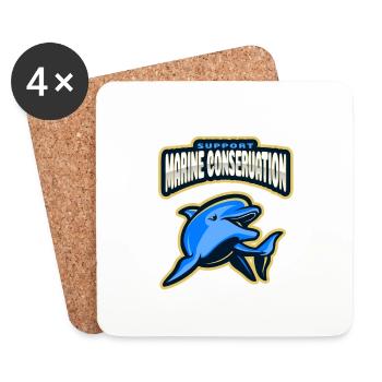 Marine Conservation - Dessous de verre (lot de 4) - blanc - Devant