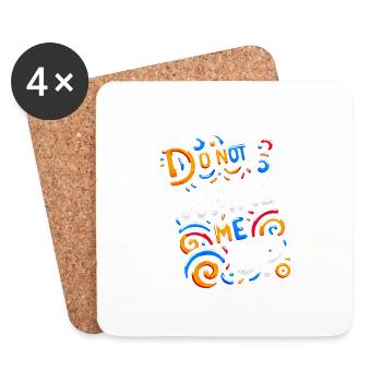 Do Not Wake Me Up 20 - Coasters (set of 4) - white - Front