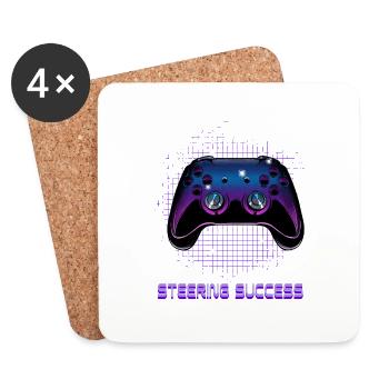 Gamers Video Gaming Geek Console Game Controller - Untersetzer (4er-Set) - Weiß - Vorne