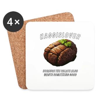 HAGGISLOVER - Coasters (set of 4) - white - Front