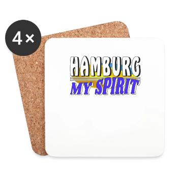 HAMBURG MY SPIRIT - Coasters (set of 4) - white - Front