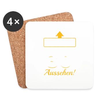 30. Geburtstag - Untersetzer (4er-Set) - Weiß - Vorne