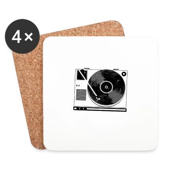 I Could Stop Record Collecting But I'm Not A Quitt - Untersetzer (4er-Set) - Weiß - Vorne