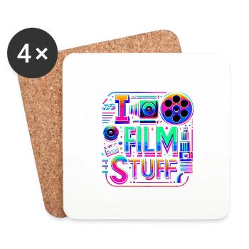 I Film Stuff 13 - Coasters (set of 4) - white - Front