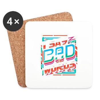 I Say Bad Words 8 - Untersetzer (4er-Set) - Weiß - Vorne