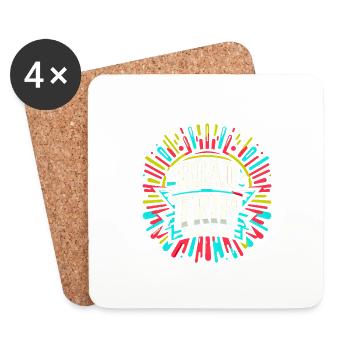 Road Trip Warrior 8 - Coasters (set of 4) - white - Front