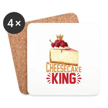 Cheesecake King 12 - Untersetzer (4er-Set) - Weiß - Vorne