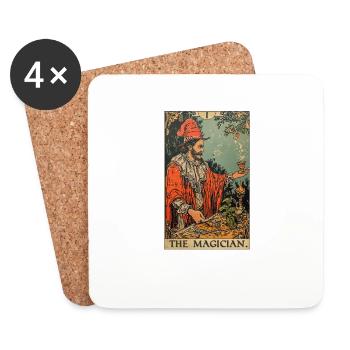 Carte de Tarot Le Magicien Le Magicien - Dessous de verre (lot de 4) - blanc - Devant