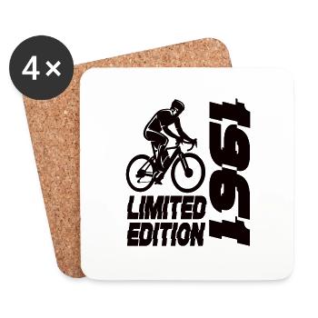 Édition limitée 1961 Vélo en édition limitée - Dessous de verre (lot de 4) - blanc - Devant