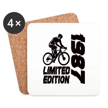 Limited Edition 1987 Limited Edition Bicycle - Coasters (set of 4) - white - Front