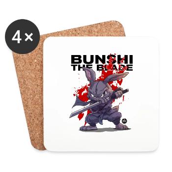 Bunshi The Blade - Coasters (set of 4) - white - Front
