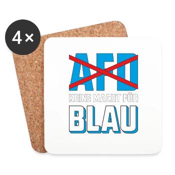 AFD NO POWER FOR BLUE - Coasters (set of 4) - white - Front
