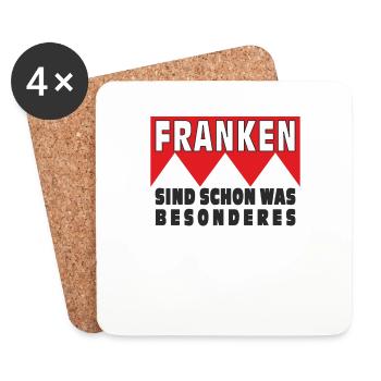 FRANKEN SIND SCHON WAS BESONDERES - Untersetzer (4er-Set) - Weiß - Vorne