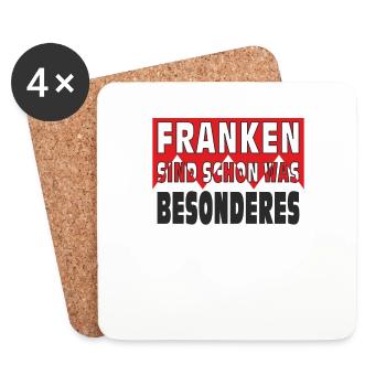 FRANKEN SIND SCHON WAS BESONDERES - Untersetzer (4er-Set) - Weiß - Vorne