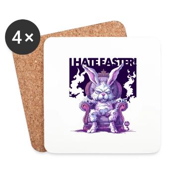 I HATE Easter 2! - Coasters (set of 4) - white - Front