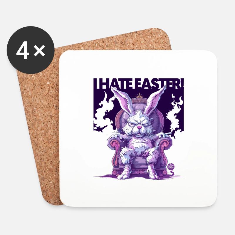 I HATE Easter 2! - Coasters (set of 4) - white