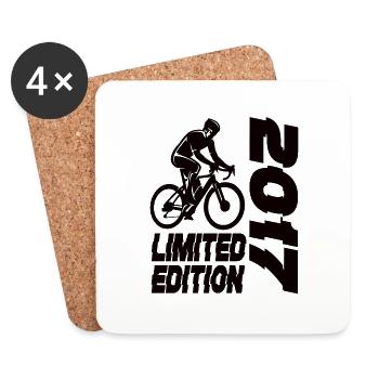 Vélo en édition limitée 2017 - Dessous de verre (lot de 4) - blanc - Devant