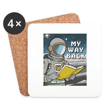 ASTRONAUT BUCH MY WAY BACK - Untersetzer (4er-Set) - Weiß - Vorne
