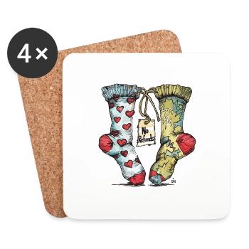 Matched for Eternity - Coasters (set of 4) - white - Front