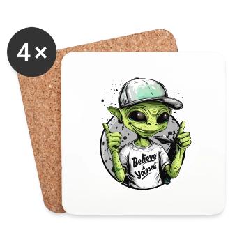 Astro Empowerment - Coasters (set of 4) - white - Front