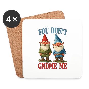 Tu ne me gnomes pas 12 - Dessous de verre (lot de 4) - blanc - Devant
