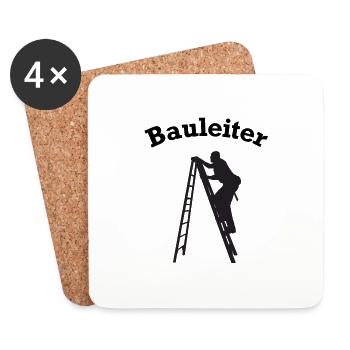 Construction Manager Construction Site Construction Sites Funny - Coasters (set of 4) - white - Front