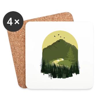 Wonderful Of Nature - Coasters (set of 4) - white - Front
