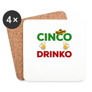 Cinco de Mayo - Coasters (set of 4) - white - Front