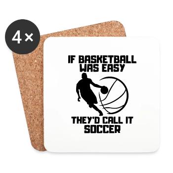 Basketballteam Basketball Basketballspieler - Untersetzer (4er-Set) - Weiß - Vorne
