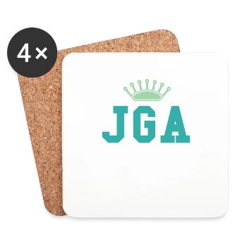 Jga 2024 Junggesellenabschied - Untersetzer (4er-Set) - Weiß - Vorne