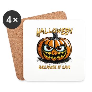 HALLOWEEN BECAUSE IT CAN - Coasters (set of 4) - white - Front
