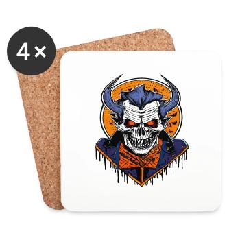 HALLOWEEN - Coasters (set of 4) - white - Front