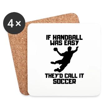 Handball Handball players Handball team Handball fan - Coasters (set of 4) - white - Front