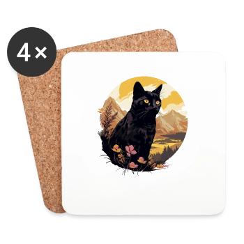 Chat de Bombay Bombay Katze - Dessous de verre (lot de 4) - blanc - Devant