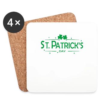 St Patrick's Day Irish - Coasters (set of 4) - white - Front